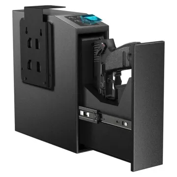Safe Wall-Mounted Fingerprint Steel Car Portable Secure Gun Safes Locking Box for Pistols Keys Safes
