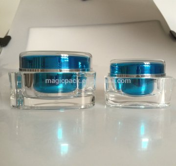 square 100g cosmetic plastic jar