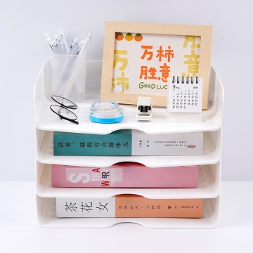 Multi-layer Stackable Desktop Document Tray Organizer
