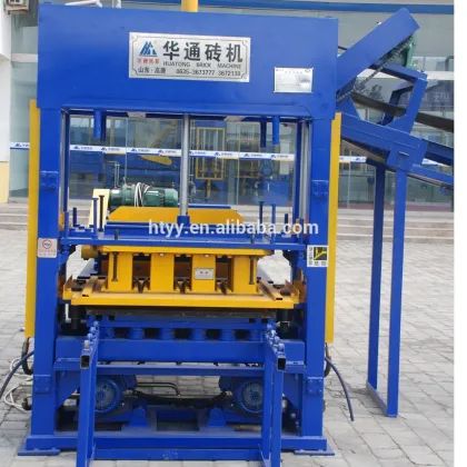 HT QT4-15 Manual construction cement brick making machinery