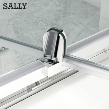 Sally Großhandel Badezimmer Gehäuse Duschglas Drehte Tür