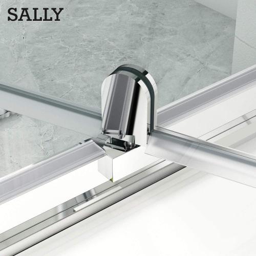 Sally en gros de salle de bain enceinte de douche en verre pivoté porte