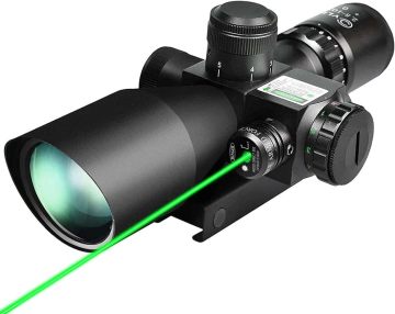Prakeen Amazon Best-Sellers 2.5-10x40e Red &amp; Green Illuminated Laser Scope Sight