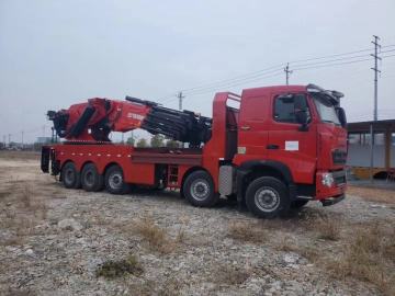 Howo 100 ton crane lifting truck