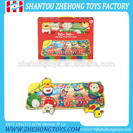 Happy Animals Eco-friendly Kids Play Mat Modern Design 3D Carpet