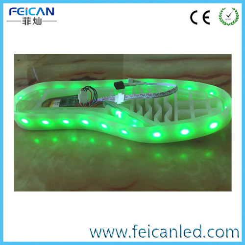 CE,RoHs certificate 2016 best-selling & popular led shoes light with RGB color and rechargeable USB port