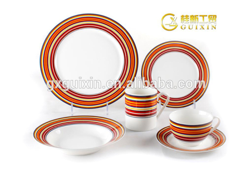 GUIXIN 20-piece New Bone China Dinner set with Printing