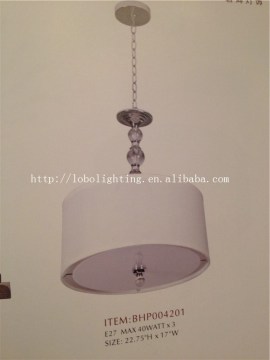 Crystal pendant lamp with Acrylic fixture