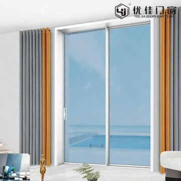 バルコニーパティオ二重パネル透明ガラス引き戸