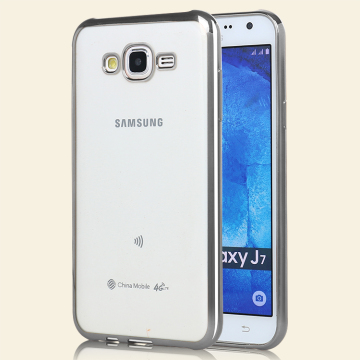 LZB New arrival Electroplating TPU Cover Case for Samsung galaxy j7