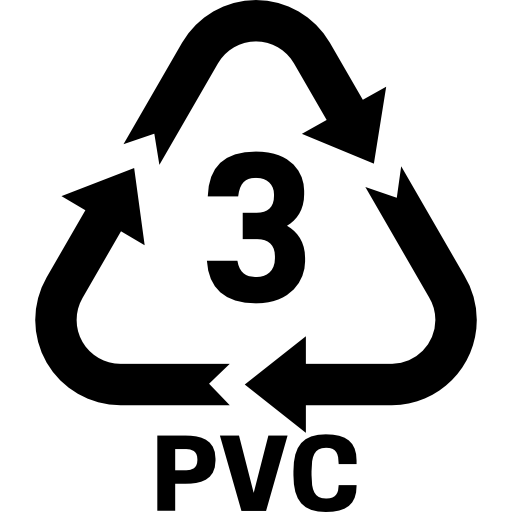 Plástico reciclado pela folha de núcleo RPVC