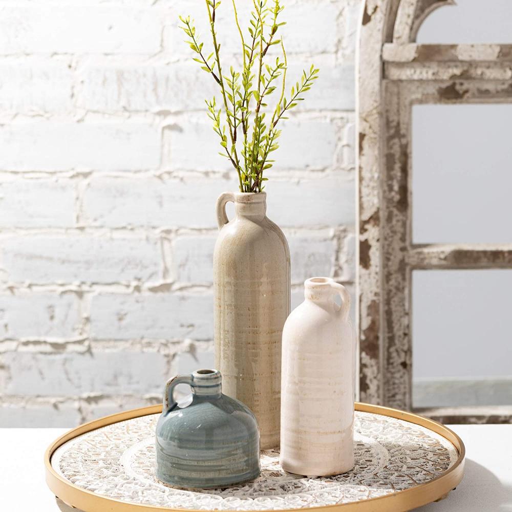 Smallhouse décorative moderne Small Ceramic Jug Vase Ensemble