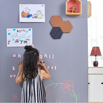 Self Adhesive Kids Writing Chalkboard And Whiteboard