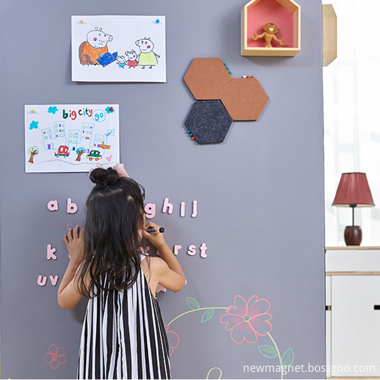 Gray Peel And Stick Whiteboards For Bedrooms Wall