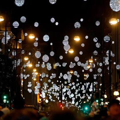Giant Lighted Sphere Christmas Balls - Commercial Outdoor Christmas Lights
