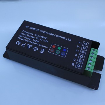 LED नियॉन फ्लेक्स डिमिंग के लिए 433.92MHz के साथ DC12-24V RGB नियंत्रक