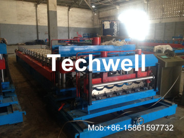 Color Steel Tile Roll Forming Machine For Roof Wall Cladding, Steel Roof Panel