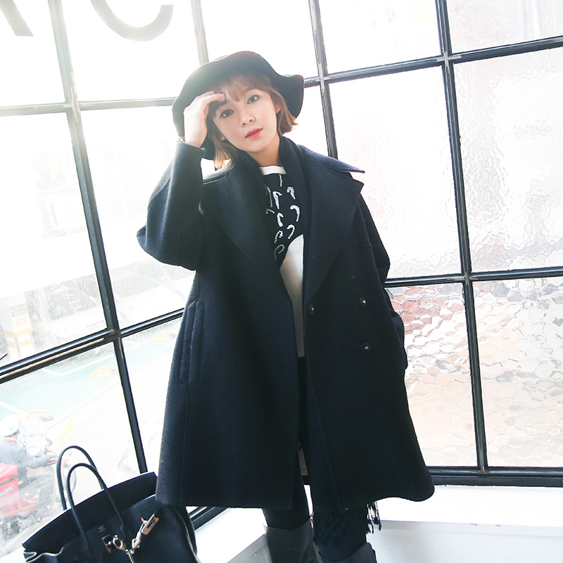 Belted Ladies Wool Coat