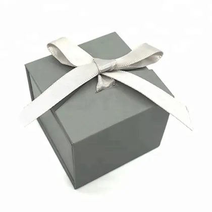 Folding Paper Packaging Wedding Jewellery Ring Box