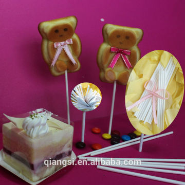 White cakepop decor sticks