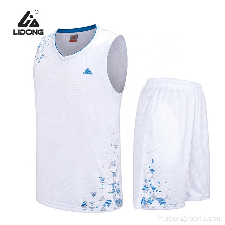 Jersey de basket-ball pas cher conception de basket-ball de nouveau style unifrom