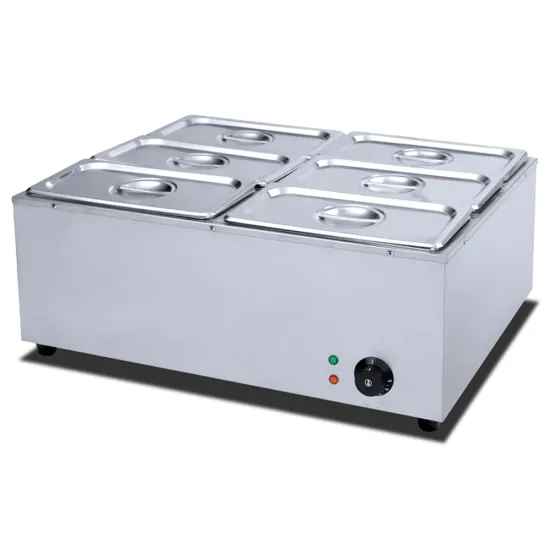 Stainless Steel Electric Bain Marie with Glass Cover - A High-Quality Buffet Food Warmer Machine for Sale