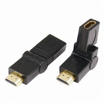 HDMI maschio a HDMI femmina adattatore, rotante a 360°