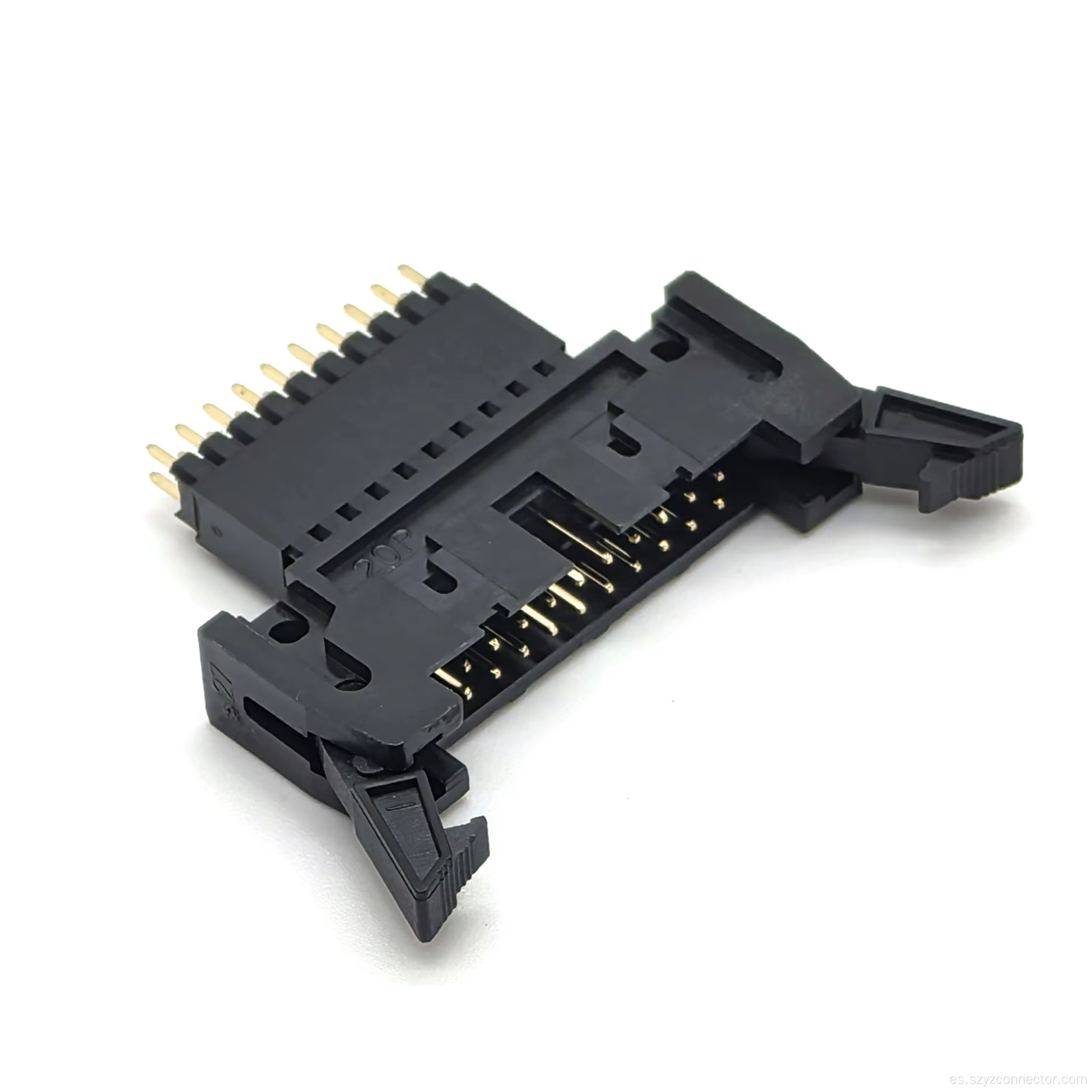 Conector de encabezado de eyector de lanzamiento de 2.54 mm recto
