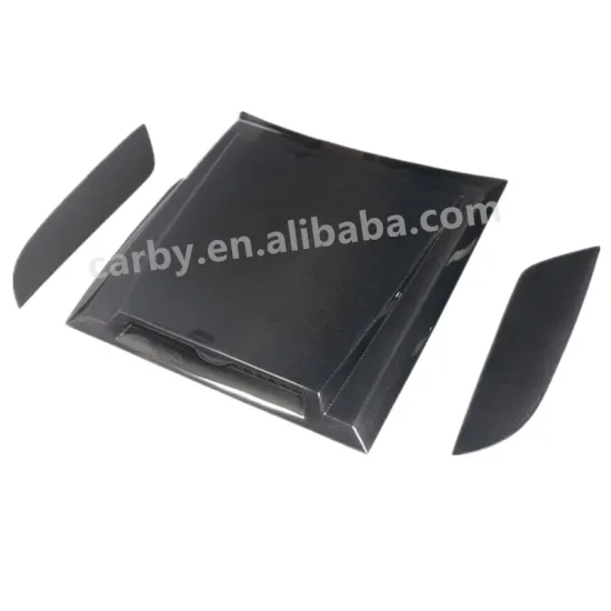 Carbon Fiber Refitted Engine Hood with Side Spoiler for Land Rover Defender 2020+