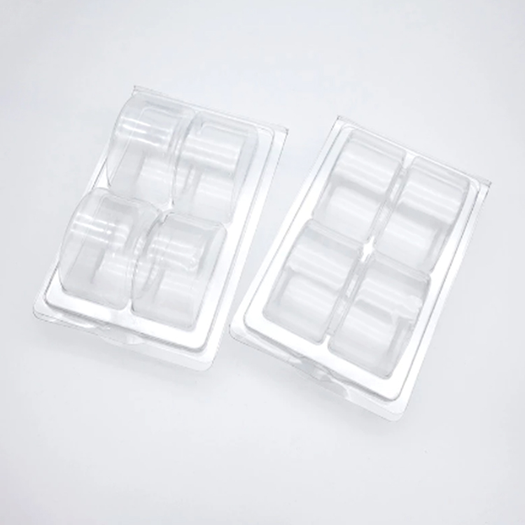 4 Cavity Clear Plastic Blister Macaron Clamshell Packaging