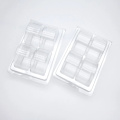 4 Pacáistiú Macarón Clamshell Bláthach Plaisteach Cavity Clear