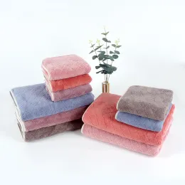 super soft jacquard  coral velvet towel set