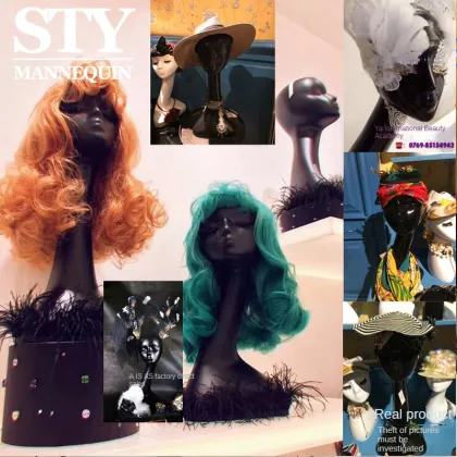 Gold Mannequin Heads for Wigs Display Stand