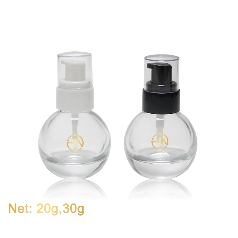 Custom empty glass serum bottle 20g 30g