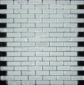 mosaico de cristal blanco agrietado