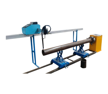 Mesin pemotongan api CNC/plasma mudah alih 1500x6000mm dengan lengan tunggal dan pemotong paip