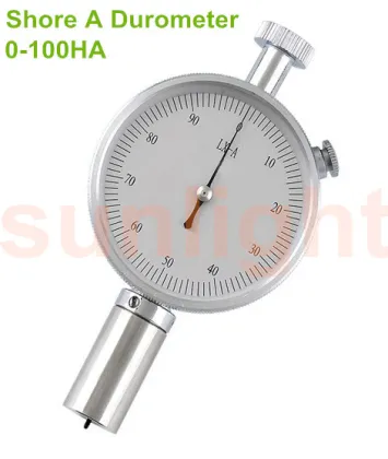 Analog Shore A Hardness Meter, Rubber Durometer, 0-100HA Shore A