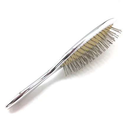 Osaki Brand Electroplate Hair Brush with Massage Steel Pins - Wholesale Option