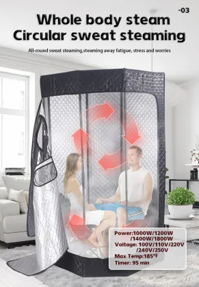 Compact Portable Sauna Tent - Serenelife Small Full Body Cabin for 1-2 Persons