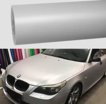 matte film silver car wrap vinyl