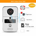 2pcs/lot Free Shipping 1080P WiFi Video Doorphone Home Security Wireless Visual IP Intercom Door Bell Remote Unlock Door VF-DB04
