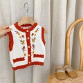 Sleeveless Knit Sweater Kids Sweater