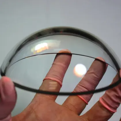 Edge blacking painting glass domes