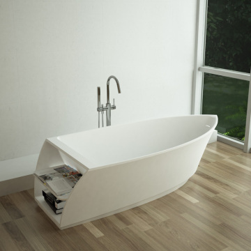 BS-8600 Boat Shape Unique Design Solid Surface Resin Hot Tub Whirlpool Bathtub