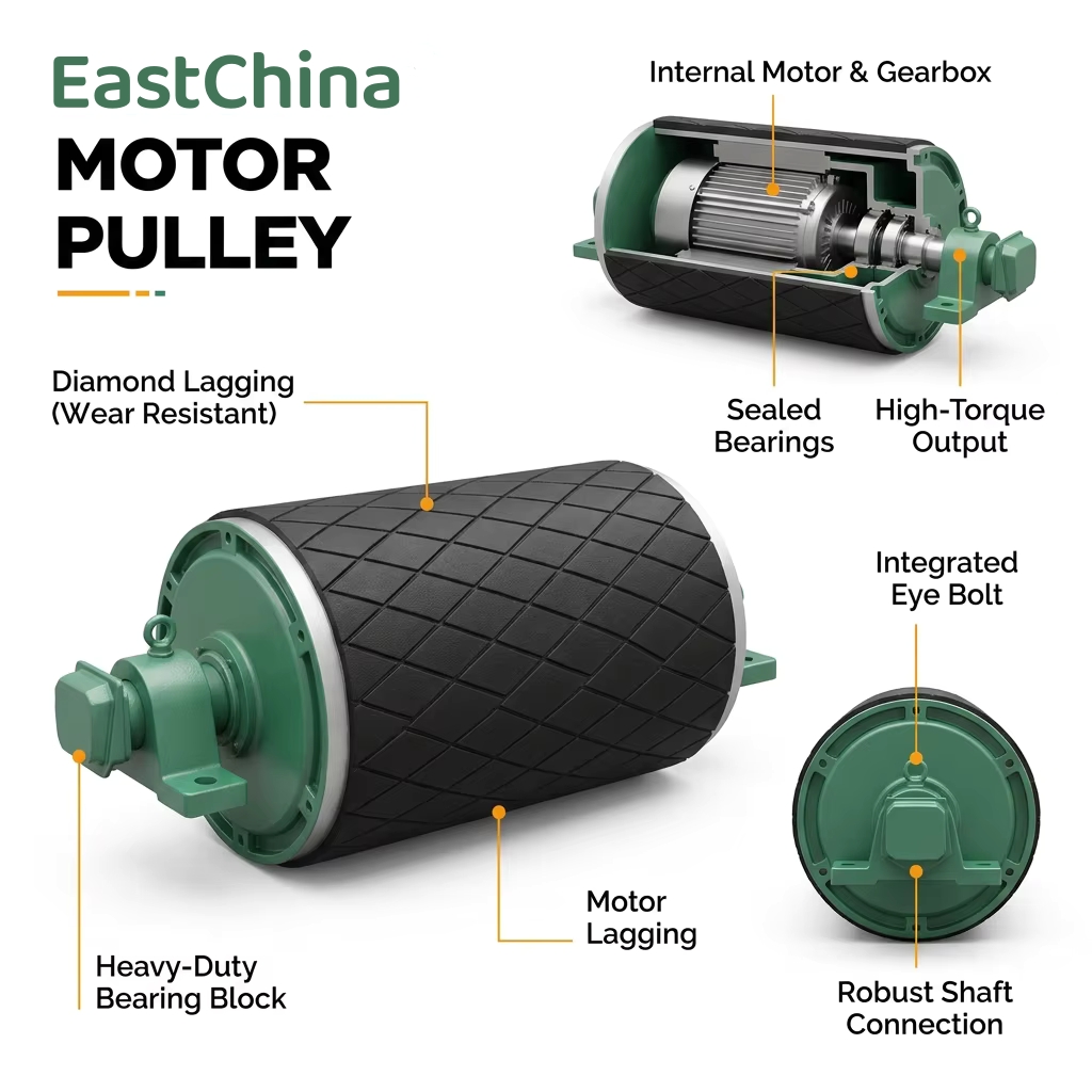 Built-in engine drum