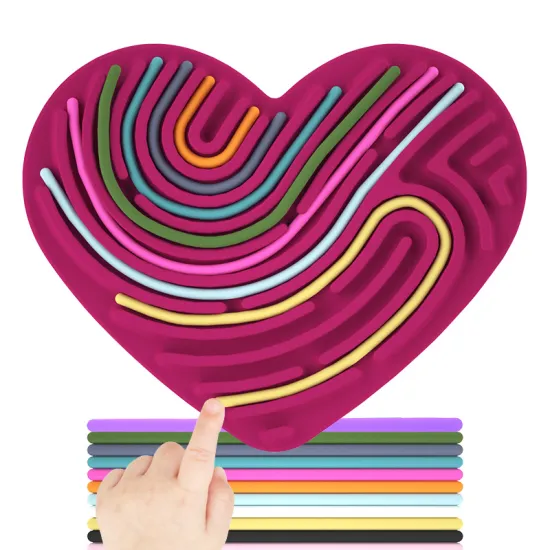 Montessori Toys: The Decompression Fidget Silicone Sensory Activity Board for Autism, ADHD, and Anxiety Relief