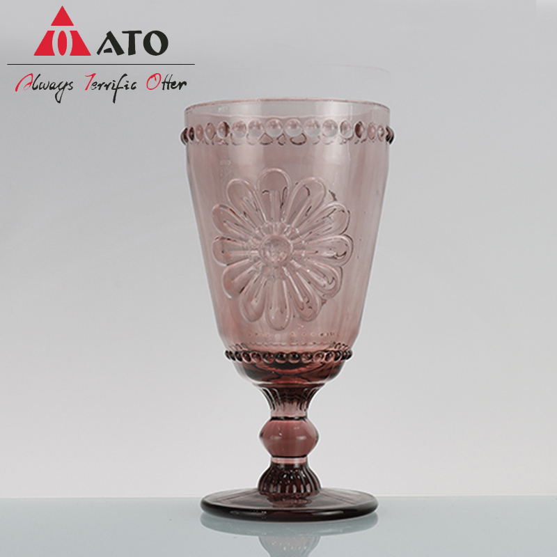 ATO 350ml Multi Colored Wine Glasses Champagne Glass