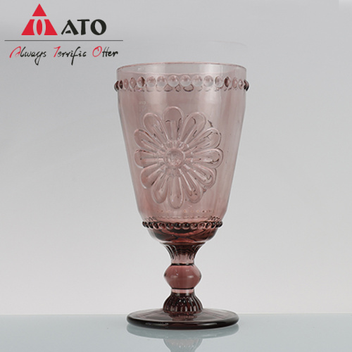 ATO 350 ml de verres à vin multicolores verre champagne