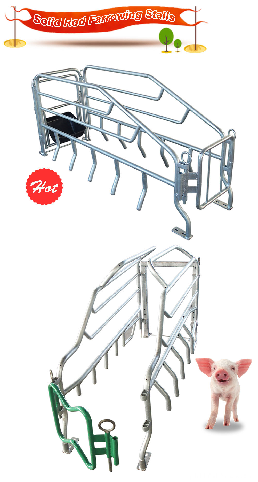 tube farrowing crates