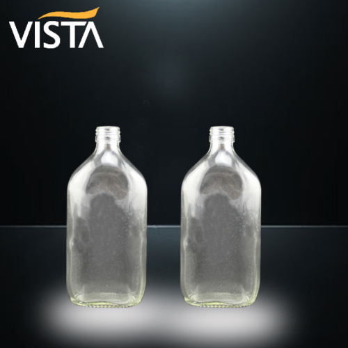 Cheap and Clear Flat Bottles